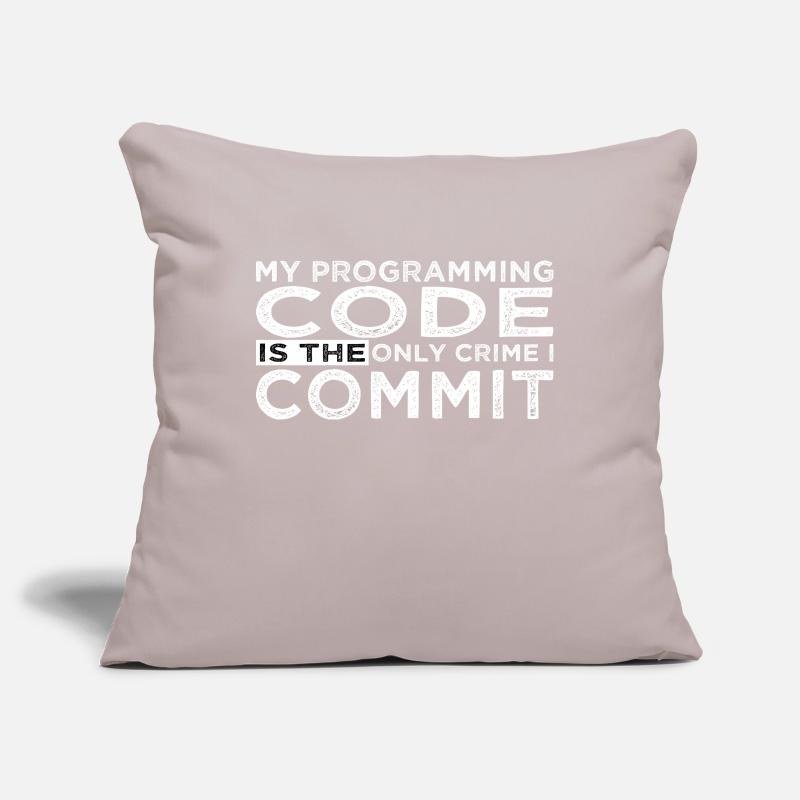 gamer engineering joke hacker superpower coder Sofa pillowcase 17,3'' x 17,3'' (45 x 45 cm)