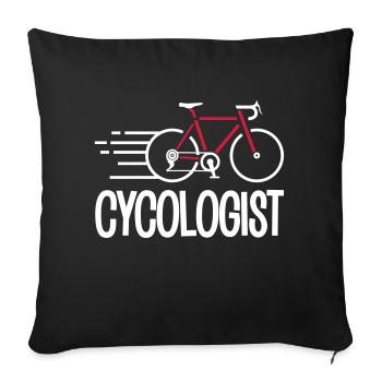 Funny Bicycle Shirt - Housse de coussin décorative 45 x 45 cm - noir - Devant