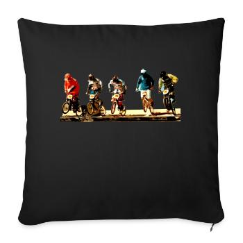 bmx - Sofa pillowcase 17,3'' x 17,3'' (45 x 45 cm) - black - Front