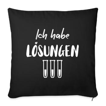 Chemiker - Sofakissenbezug 45 x 45 cm - Schwarz - Vorne