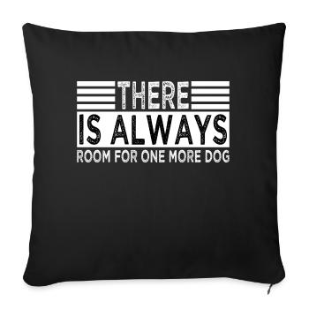bark doggie school dogs are my humor colorful dogs - Housse de coussin décorative 45 x 45 cm - noir - Devant