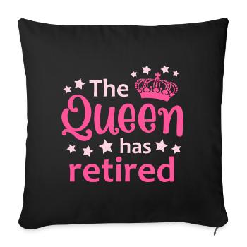 Pension Retraité Retraité - Housse de coussin décorative 45 x 45 cm - noir - Devant