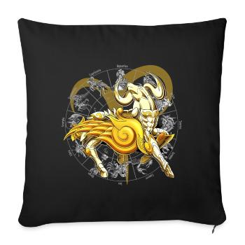Divine Armor of the Aries Zodiac - Sofa pillowcase 17,3'' x 17,3'' (45 x 45 cm) - black - Front