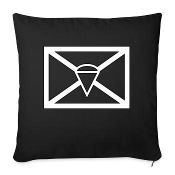 Taktisches Zeichen Fallschirmjäger Bundeswehr - Sofakissenbezug 45 x 45 cm - Schwarz - Vorne