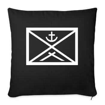 Naval security Tactical sign Bundeswehr - Sofa pillowcase 17,3'' x 17,3'' (45 x 45 cm) - black - Front