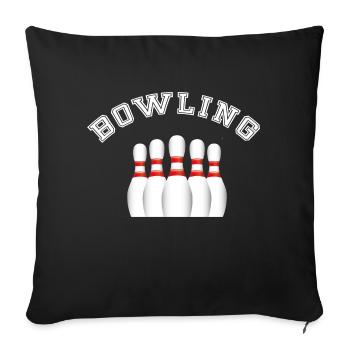 Bowling - Housse de coussin décorative 45 x 45 cm - noir - Devant