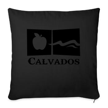 calvados - Housse de coussin décorative 45 x 45 cm - noir - Devant