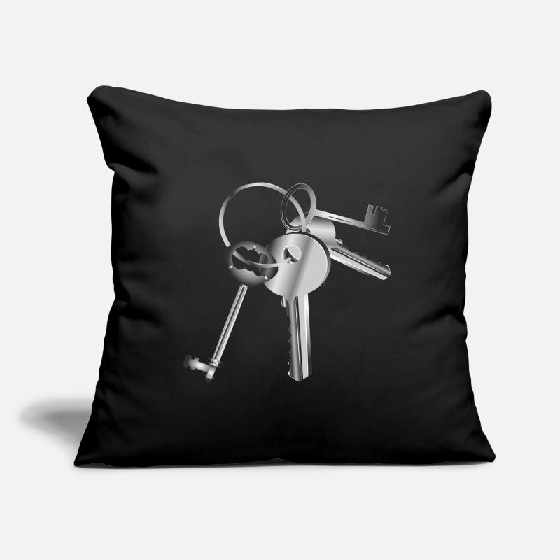 silver-colored keys on a keychain Sofa pillowcase 17,3'' x 17,3'' (45 x 45 cm)