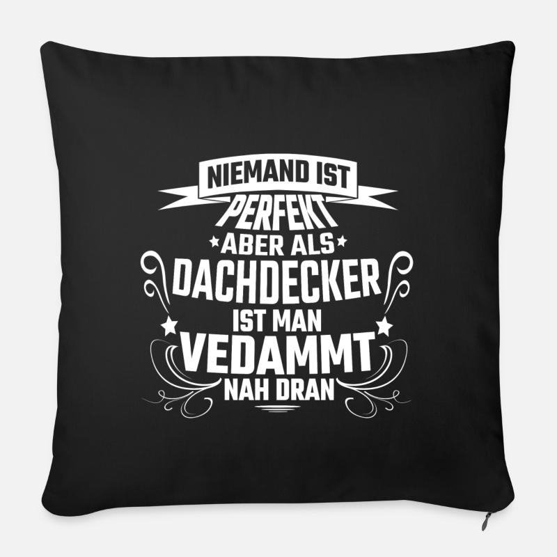dachdecker - Sofakissenbezug 45 x 45 cm - Schwarz