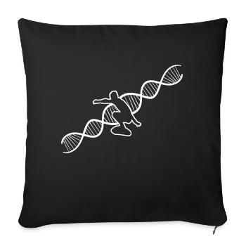 Surfer Surf moniteur surf surf surf - Housse de coussin décorative 45 x 45 cm - noir - Devant