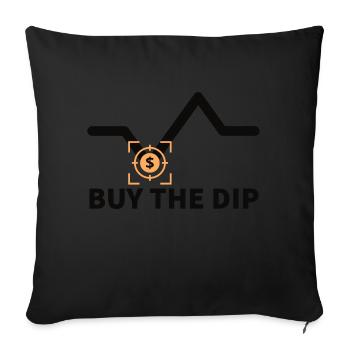 Acheter le Dip Trader Exchange Acheter des actions Crypto Money - Housse de coussin décorative 45 x 45 cm - noir - Devant
