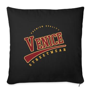 Venice Venice Italy College High School Style - Sofa pillowcase 17,3'' x 17,3'' (45 x 45 cm) - black - Front