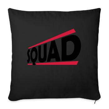 Conception du logo de l’équipe squad - Housse de coussin décorative 45 x 45 cm - noir - Devant