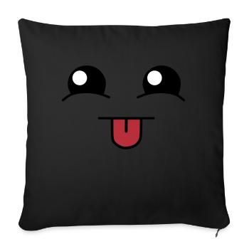 Cute face - Sofakissenbezug 45 x 45 cm - Schwarz - Vorne