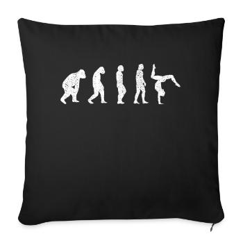 Floor Gymnastics Gymnastics Gymnastics Gymnastics Gymnastics - Sofa pillowcase 17,3'' x 17,3'' (45 x 45 cm) - black - Front