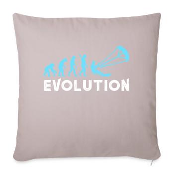 Evolution Kitesurf | Design pour Kitesurfer - Housse de coussin décorative 45 x 45 cm - taupe clair - Devant