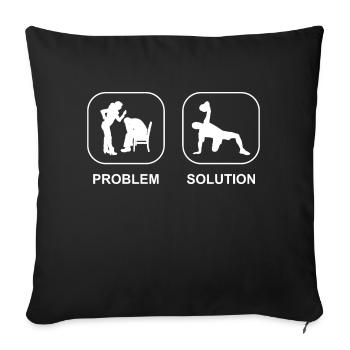 Strength Training Athletes Fitness Bodybuilder Muscle - Sofa pillowcase 17,3'' x 17,3'' (45 x 45 cm) - black - Front