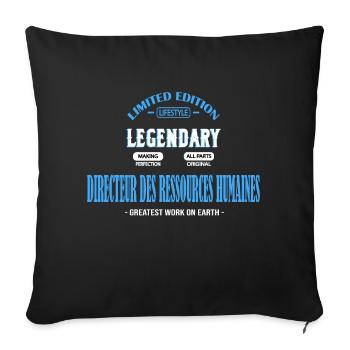 DIRECTEUR DES RESSOURCES HUMAINES BEST-SELLER 🌟🌟 - Housse de coussin décorative 45 x 45 cm - noir - Devant