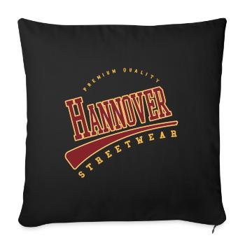 Hannover Germany College High School Style - Sofa pillowcase 17,3'' x 17,3'' (45 x 45 cm) - black - Front
