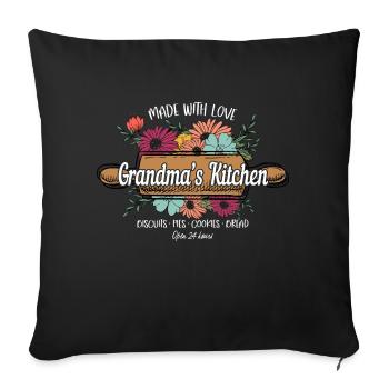 Baking Baker Baker Bakery Confectionery Cake - Sofa pillowcase 17,3'' x 17,3'' (45 x 45 cm) - black - Front