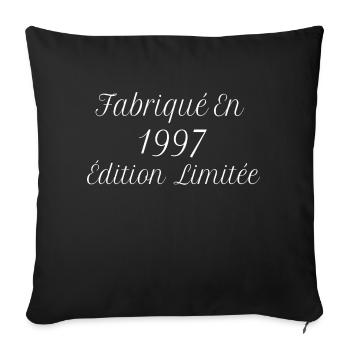Millésime Fabriqué En 1997 Édition Limitée - Sofakissenbezug 45 x 45 cm - Schwarz - Vorne