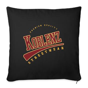 Koblenz Deutschland College High School Style - Sofakissenbezug 45 x 45 cm - Schwarz - Vorne
