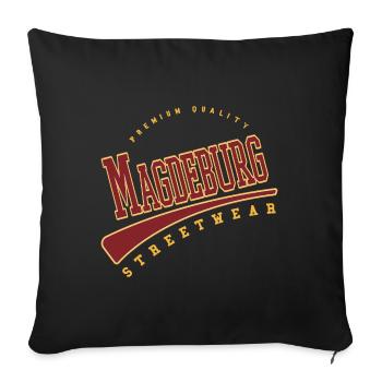 Magdeburg Germany College High School Style - Sofa pillowcase 17,3'' x 17,3'' (45 x 45 cm) - black - Front