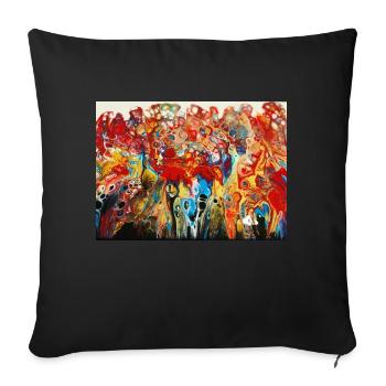 Graffiti - Sofakissenbezug 45 x 45 cm - Schwarz - Vorne