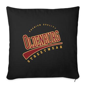 Oldenburg Germany College High School Style - Sofa pillowcase 17,3'' x 17,3'' (45 x 45 cm) - black - Front