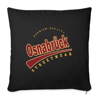 Osnabrück Germany College High School Style - Sofa pillowcase 17,3'' x 17,3'' (45 x 45 cm) - black - Front