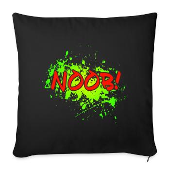 NOOB! - Sofakissenbezug 45 x 45 cm - Schwarz - Vorne