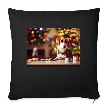 Noël 8 - Housse de coussin décorative 45 x 45 cm - noir - Devant