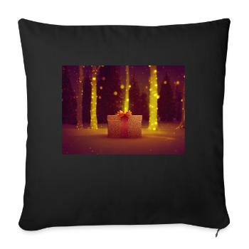 Noël 13 - Housse de coussin décorative 45 x 45 cm - noir - Devant