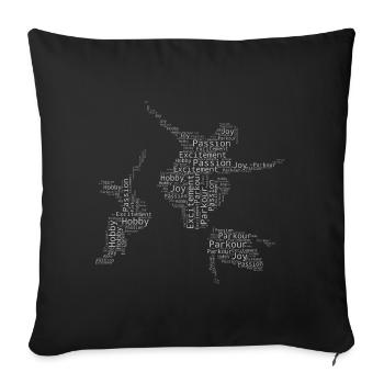 Cours Femmes Course libre Coureur libre Coureur libre Hommes - Housse de coussin décorative 45 x 45 cm - noir - Devant