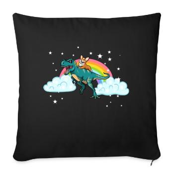 Frère frère frère Brother I cadeau - Housse de coussin décorative 45 x 45 cm - noir - Devant