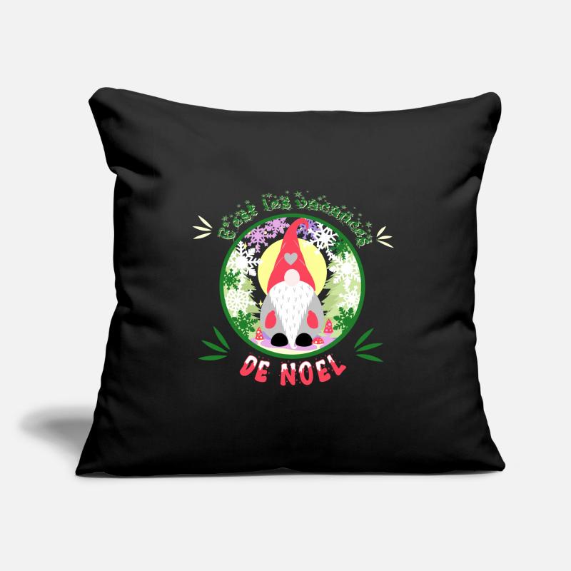 c'est les vacances de noël Housse de coussin décorative 45 x 45 cm