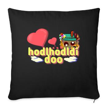 Bavarian Funny - Sofa pillowcase 17,3'' x 17,3'' (45 x 45 cm) - black - Front