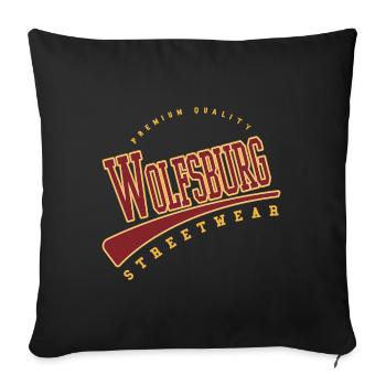 Wolfsburg Germany College High School Style - Sofa pillowcase 17,3'' x 17,3'' (45 x 45 cm) - black - Front