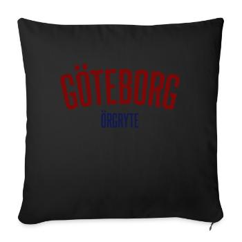 Göteborg Örgryte - Housse de coussin décorative 45 x 45 cm - noir - Devant
