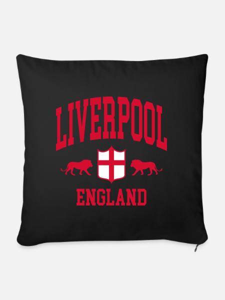 Liverpool - Sofakissenbezug 45 x 45 cm - Schwarz