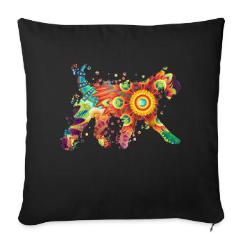 Riesenschnauzer Schnauzer Hund Hundebesitzer Hunde - Sofakissenbezug 45 x 45 cm - Schwarz - Vorne
