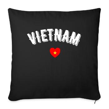 Vietnam - Sofakissenbezug 45 x 45 cm - Schwarz - Vorne