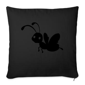 Safari Zoo Animal Safari Zoo - Sofa pillowcase 17,3'' x 17,3'' (45 x 45 cm) - black - Front
