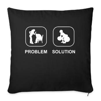 Fitness Bodybuilding Fitness Sports Sports Sports - Sofa pillowcase 17,3'' x 17,3'' (45 x 45 cm) - black - Front
