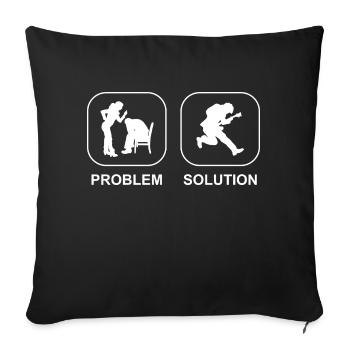 Guitar Musical Instrument Plucked Instrument Guitarist - Sofa pillowcase 17,3'' x 17,3'' (45 x 45 cm) - black - Front