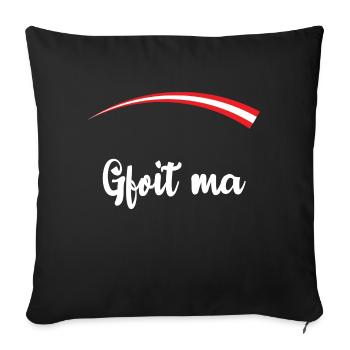 Lustiger Spruch Witzig Humor Geschenkidee - Sofakissenbezug 45 x 45 cm - Schwarz - Vorne