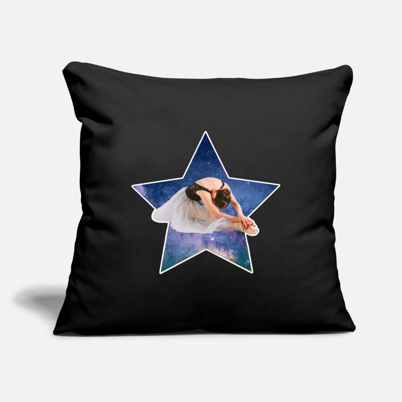 Danseuse étoile Housse de coussin décorative 45 x 45 cm