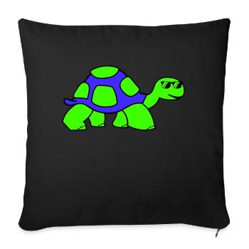 cool turtle - Sofakissenbezug 45 x 45 cm - Schwarz - Vorne