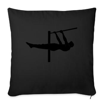 Frontlever - gymnastique - Housse de coussin décorative 45 x 45 cm - noir - Devant