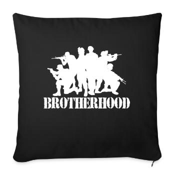 Soldaten Militär Combat Bundeswehr Kameradschaft - Sofakissenbezug 45 x 45 cm - Schwarz - Vorne